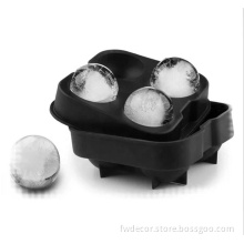 custom square black silicone ice ball making mold